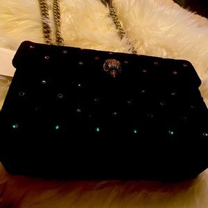 Black Velvet multi color jewel Kurt Geiger